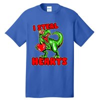 I Steal Hearts Dinosaur Valentines Day Meaningful Gift Tall T-Shirt