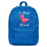 I Steal Hearts Funny Tmeaningful Giftrex Dinosaur Valentine's Day Gift Gift 16 in Basic Backpack