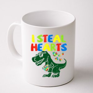 I Steal Hearts Autism Dinosaur Coffee Mug