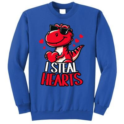 I Steal Hearts Trex Dino ValentineS Day Son Sweatshirt