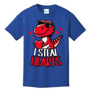 I Steal Hearts Trex Dino ValentineS Day Son Kids T-Shirt