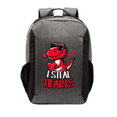 I Steal Hearts Trex Dino ValentineS Day Son Vector Backpack