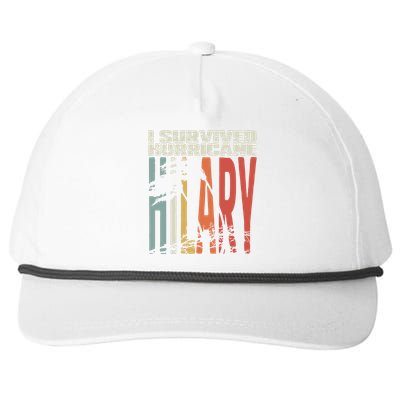 I Survived Hurricane Hilary Snapback Five-Panel Rope Hat