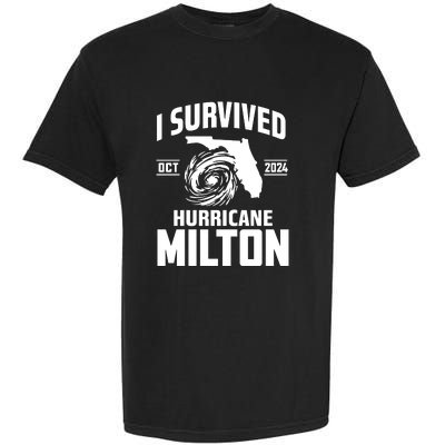 I Survived Hurricane Milton 2024 Florida Survivor Hurricane Graphic Garment-Dyed Heavyweight T-Shirt