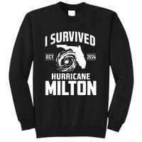 I Survived Hurricane Milton 2024 Florida Survivor Hurricane Graphic Sweatshirt