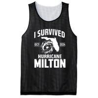 I Survived Hurricane Milton 2024 Florida Survivor Hurricane Graphic Mesh Reversible Basketball Jersey Tank