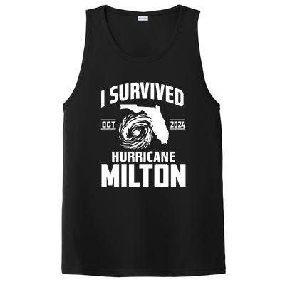 I Survived Hurricane Milton 2024 Florida Survivor Hurricane Graphic PosiCharge Competitor Tank