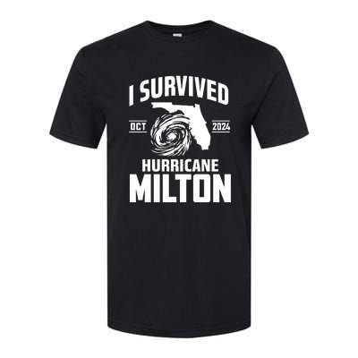 I Survived Hurricane Milton 2024 Florida Survivor Hurricane Graphic Softstyle® CVC T-Shirt