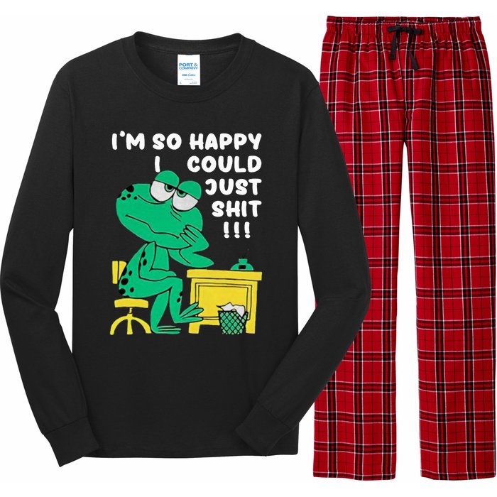 IM So Happy I Could Just S.Hi.T Long Sleeve Pajama Set