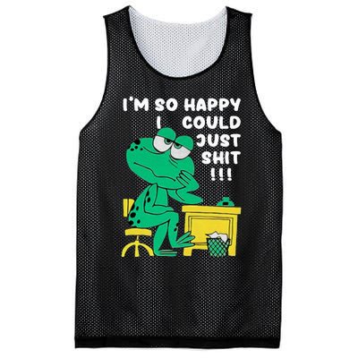 IM So Happy I Could Just S.Hi.T Mesh Reversible Basketball Jersey Tank