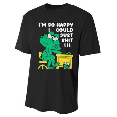 IM So Happy I Could Just S.Hi.T Performance Sprint T-Shirt