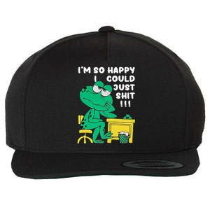 IM So Happy I Could Just S.Hi.T Wool Snapback Cap