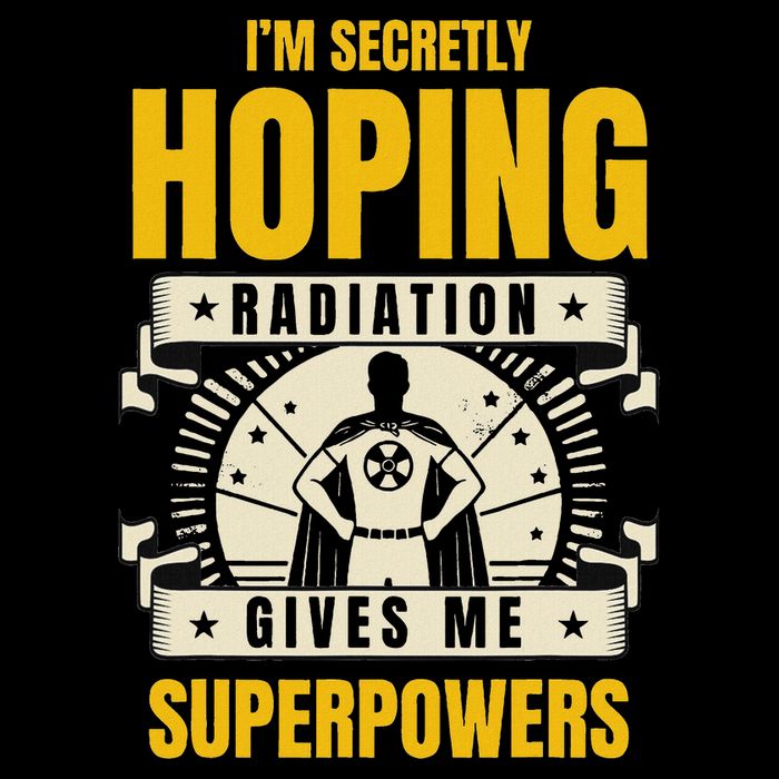 I'm Secretly Hoping Radiation Gives Me Superpowers Cancer V-Neck T-Shirt