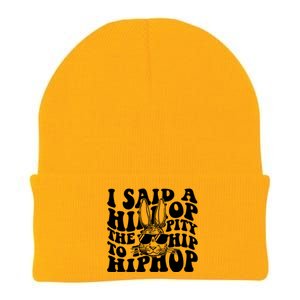 I Said Hip The Hippity To Hop Hip Hop Bunny Easter Knit Cap Winter Beanie