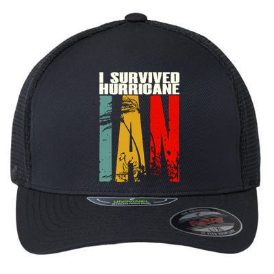 I Survived Hurricane Ian Florida Strong Flexfit Unipanel Trucker Cap
