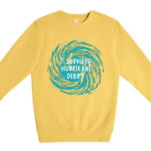 I Survived Hurricane Debby 2024 Florida Premium Crewneck Sweatshirt