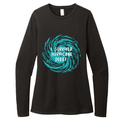 I Survived Hurricane Debby 2024 Florida Womens CVC Long Sleeve Shirt