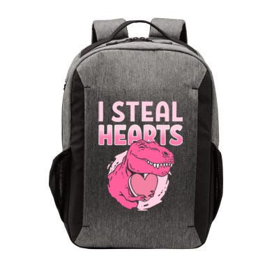 I Steal Hearts Valentine's Day Dinosaur Gift Vector Backpack