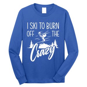 I Ski Hobby Skiing Athlete Winter Sports Ski Lover Gift Long Sleeve Shirt