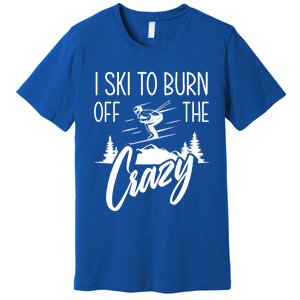 I Ski Hobby Skiing Athlete Winter Sports Ski Lover Gift Premium T-Shirt