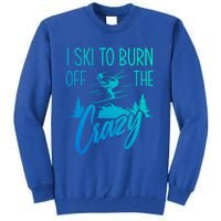 I Ski Hobby Skiing Athlete Winter Sports Ski Lover Gift Tall Sweatshirt