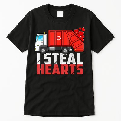 I Steal Hearts Garbage Truck Valentines Day Tall T-Shirt