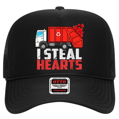 I Steal Hearts Garbage Truck Valentines Day Trucker Hat