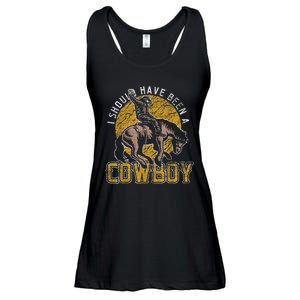 I Should Have Been A Cowboy Lover Gifts Ladies Essential Flowy Tank