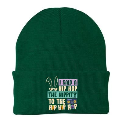 I Said Hip The Hippity To Hop Hip Hop Bunny Funny Easter Day Knit Cap Winter Beanie