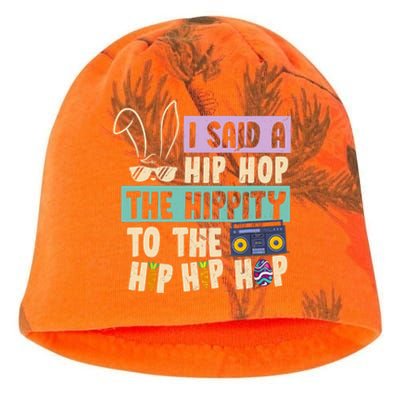 I Said Hip The Hippity To Hop Hip Hop Bunny Funny Easter Day Kati - Camo Knit Beanie