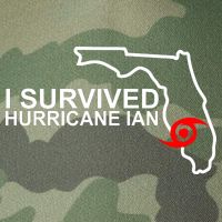 I Survived Hurricane Ian Florida Map Legacy Tie Dye Trucker Hat