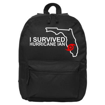 I Survived Hurricane Ian Florida Map 16 in Basic Backpack