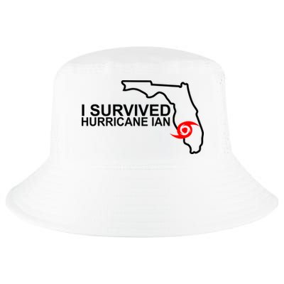 I Survived Hurricane Ian Florida Map Cool Comfort Performance Bucket Hat