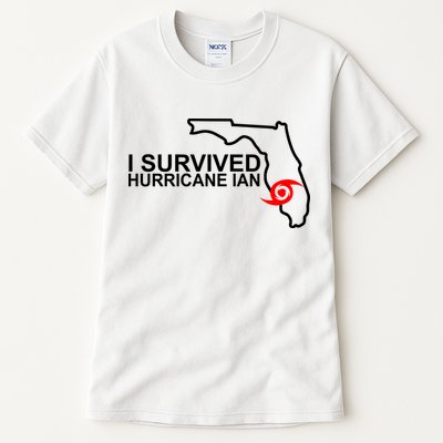 I Survived Hurricane Ian Florida Map Tall T-Shirt