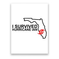 I Survived Hurricane Ian Florida Map Poster
