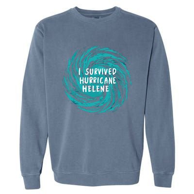 I Survived Hurricane Helene 2024 Florida Garment-Dyed Sweatshirt