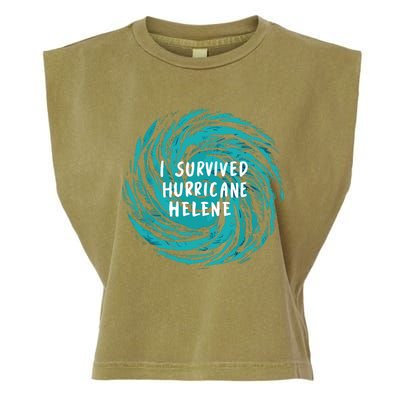 I Survived Hurricane Helene 2024 Florida Garment-Dyed Women's Muscle Tee