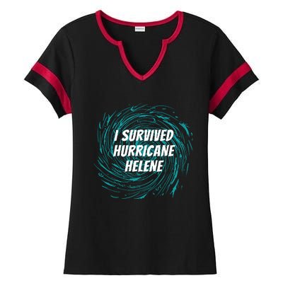 I Survived Hurricane Helene 2024 Florida Ladies Halftime Notch Neck Tee