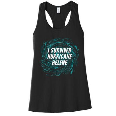 I Survived Hurricane Helene 2024 Florida Women's Racerback Tank