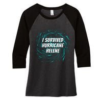 I Survived Hurricane Helene 2024 Florida Women's Tri-Blend 3/4-Sleeve Raglan Shirt