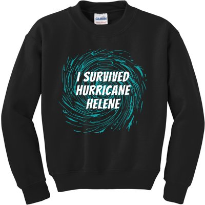 I Survived Hurricane Helene 2024 Florida Kids Sweatshirt