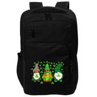 Irish Shamrock Happy St Patrick's Day Gnome Shamrock Impact Tech Backpack