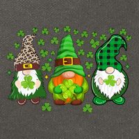 Irish Shamrock Happy St Patrick's Day Gnome Shamrock Cotton Canvas Backpack