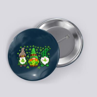 Irish Shamrock Happy St Patrick's Day Gnome Shamrock Button