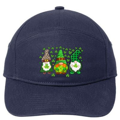 Irish Shamrock Happy St Patrick's Day Gnome Shamrock 7-Panel Snapback Hat