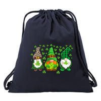Irish Shamrock Happy St Patrick's Day Gnome Shamrock Drawstring Bag