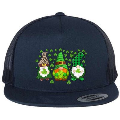 Irish Shamrock Happy St Patrick's Day Gnome Shamrock Flatbill Hat