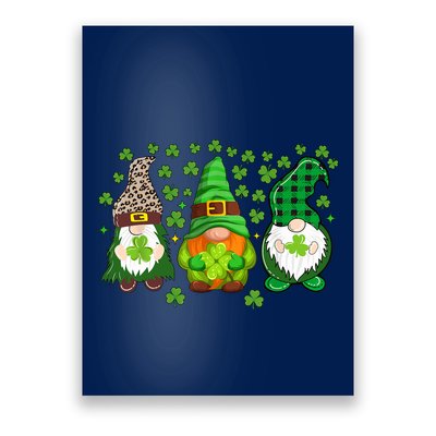 Irish Shamrock Happy St Patrick's Day Gnome Shamrock Poster