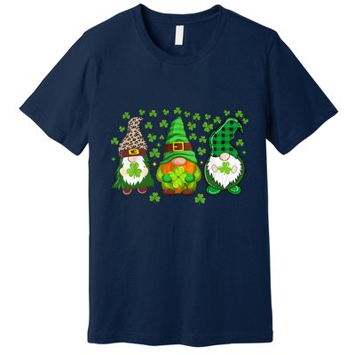Irish Shamrock Happy St Patrick's Day Gnome Shamrock Premium T-Shirt