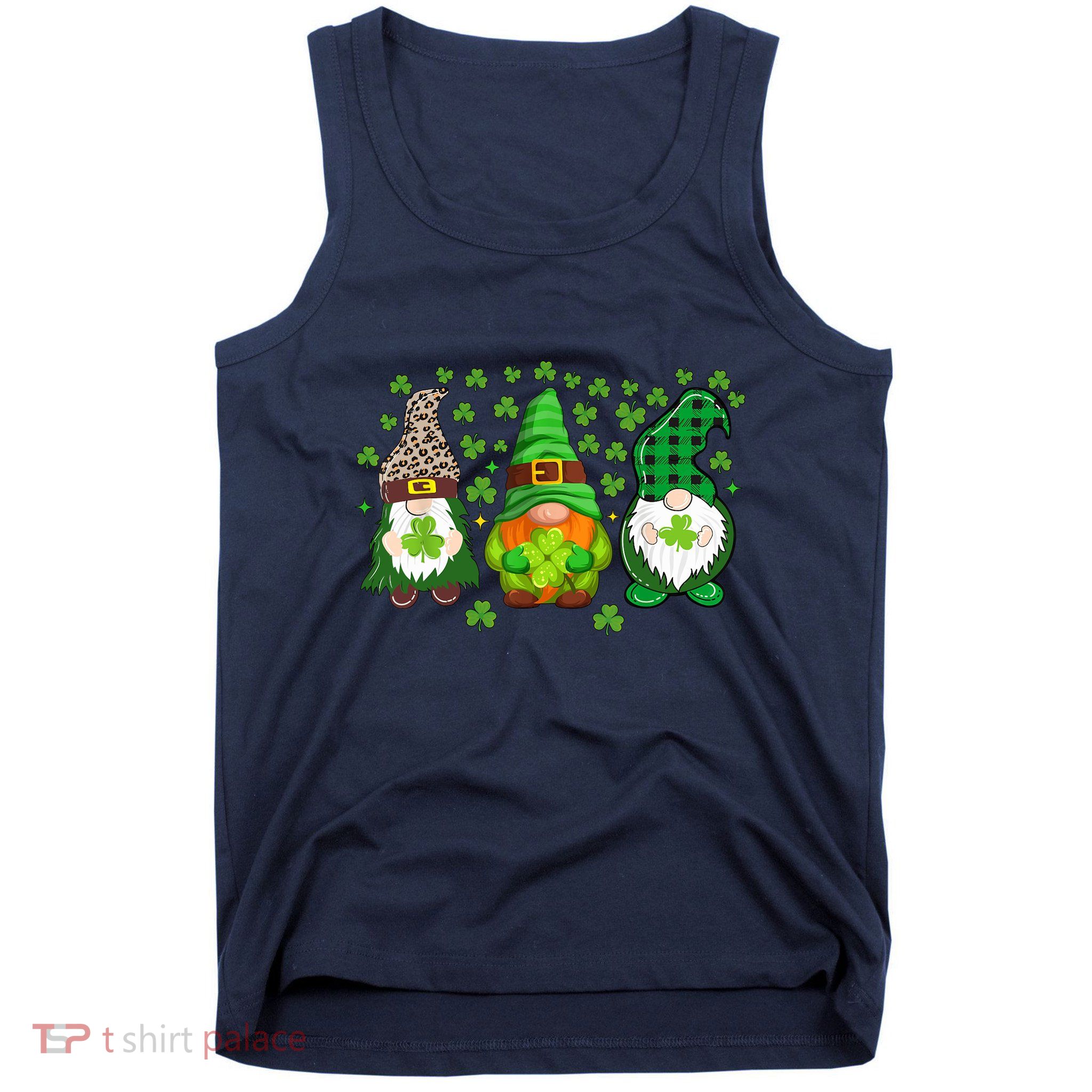Irish Shamrock Happy St Patrick's Day Gnome Shamrock Tank Top